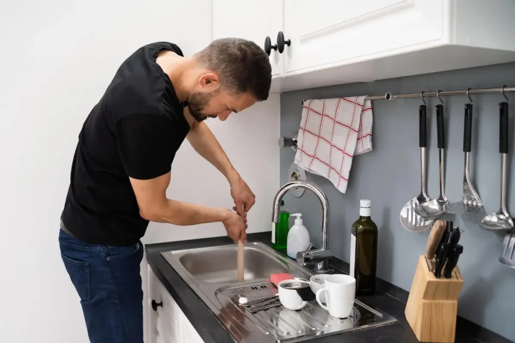 kitchen sink clogged