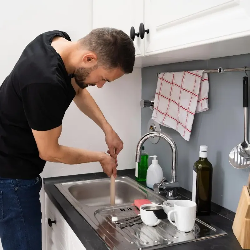 kitchen sink clogged