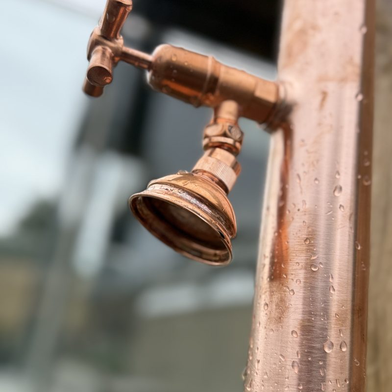 Worn brass tap in need of repair
