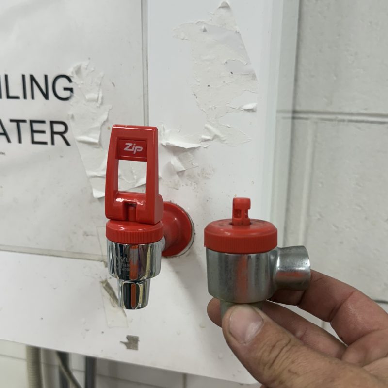 Gas and water shut-off valves