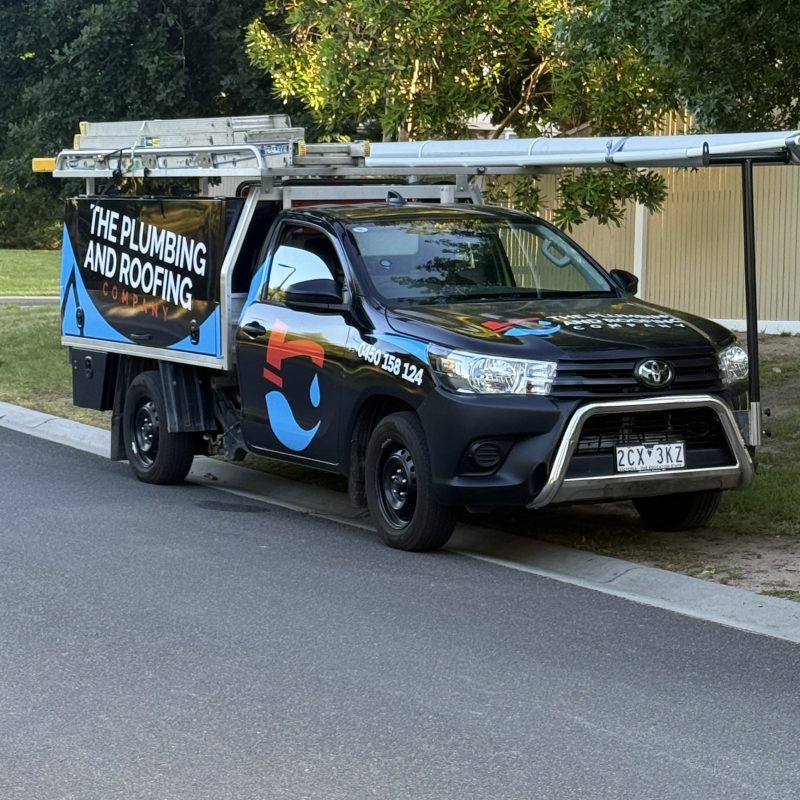 The Plumbing and Roofing Company service vehicle