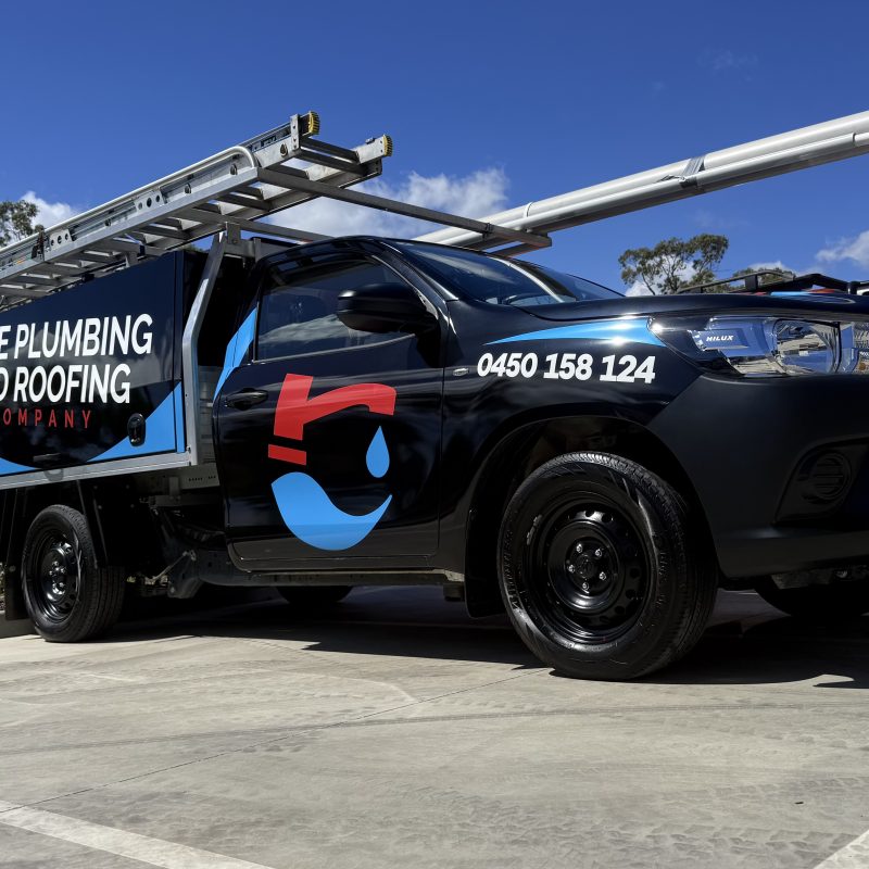 The Plumbing and Roofing Company branded ute