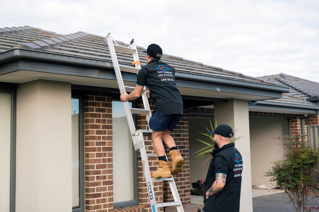 Roof and gutter inspection on a Melbourne home
