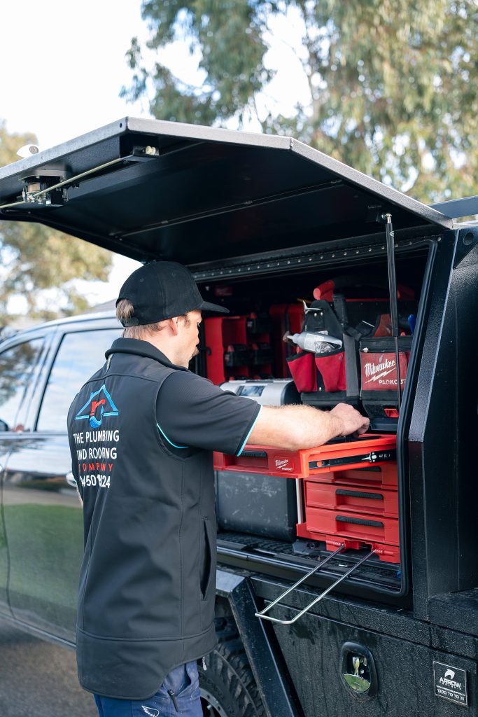 Fully stocked ute so most plumbing jobs are finished in one visit